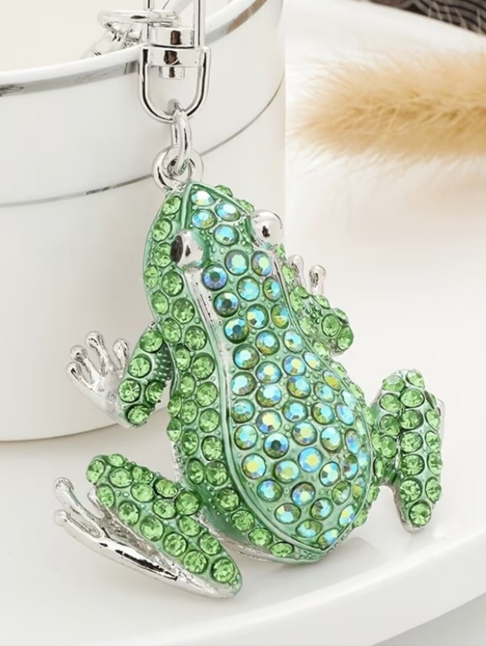 Green Frog Keychain /bag Charm